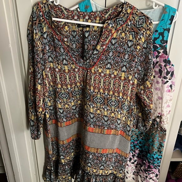 Feathers By Tolani Dresses & Skirts - Silk Tolani and cotton Kensi dress both for $12 Medium